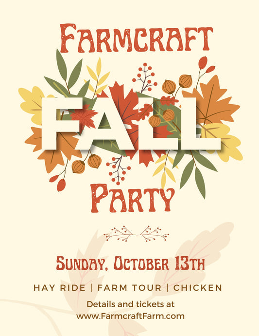 Farm Party! - Hay Ride, Tour, Chicken - Sunday, October 13, 2024